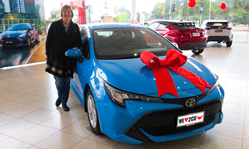 People's Choice community Lottery Corolla Hybrid winner