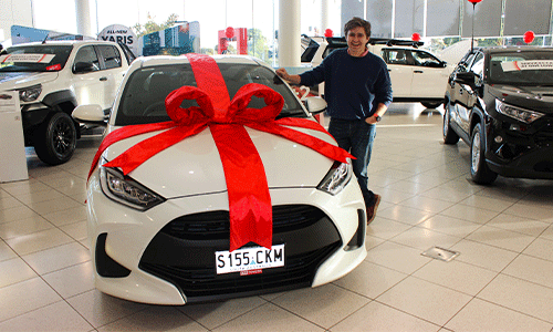 People's Choice community Lottery Yaris Hybrid winner