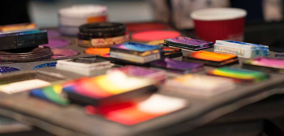 Face painting at Crows Family BBQ 2017