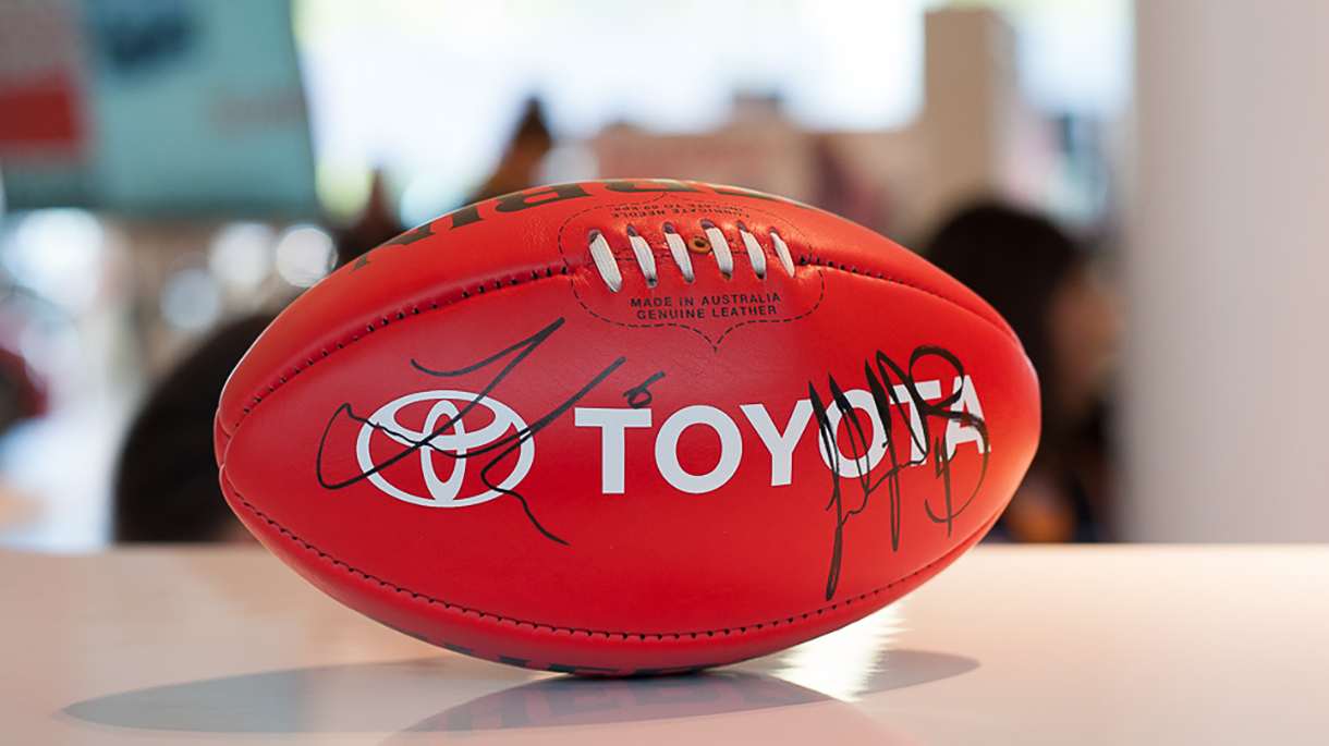 Signed Sherrin footballs