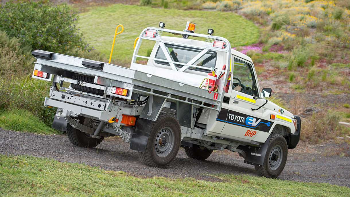 Electric LandCruiser 70 Series rear