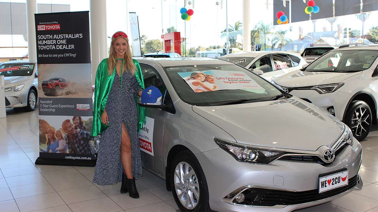 Miss Universe Australia, Olivia Rogers, visited CMI Toyota
