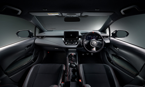 GR Corolla two door interior