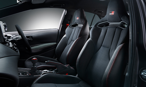 GR Corolla two door interior