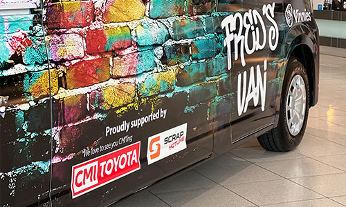 Fred's Van HiAce van