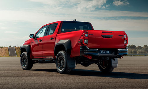 Red Toyota HiLux GR Sport