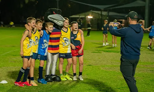 Claude the Crow at Train With the Crows Night
