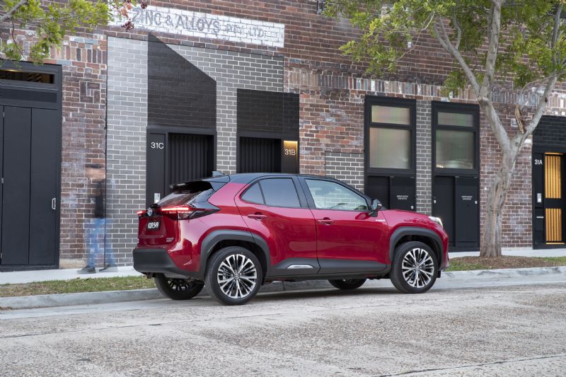 Red All-New Yaris Cross - visit us on the lake at Sunshine Toyota