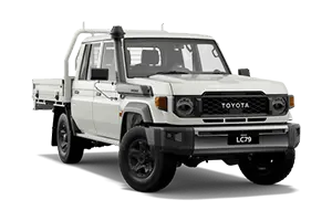 NEW 2025 LandCruiser 70 GXL Double-Cab Cab-Chassis Turbo-Diesel Auto + Heavy Duty Steel Tray
