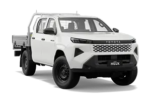 NEW 2025 HiLux WorkMate 4x4 Double-Cab Cab-Chassis Turbo-Diesel Auto + Heavy Duty Alloy Tray