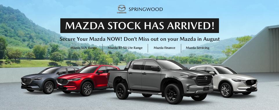 Mazda Stock Has Arrived