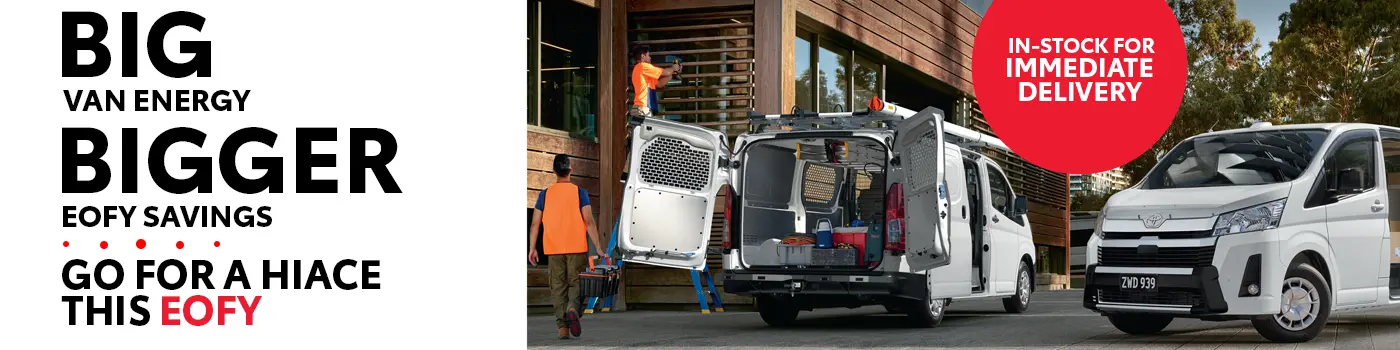 HiAce ready for immediate delivery